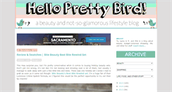 Desktop Screenshot of helloprettybird.com